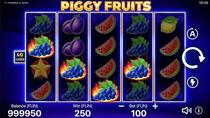 Piggy Fruits – Start des Hauptspielmodus